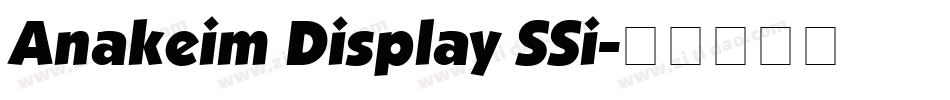 Anakeim Display SSi字体转换